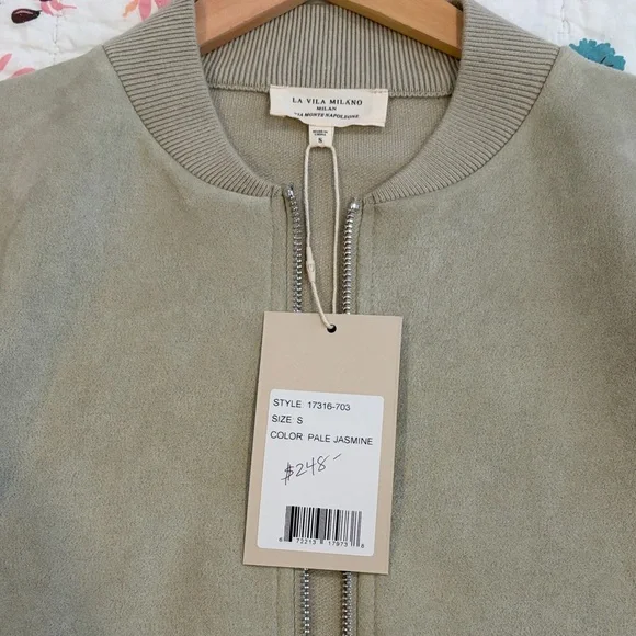 LA VILA MILANO Women's Olive Bomber Jacket - Picture 7 of 10